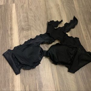 Black Victoria’s Secret Bikini Top Size Small